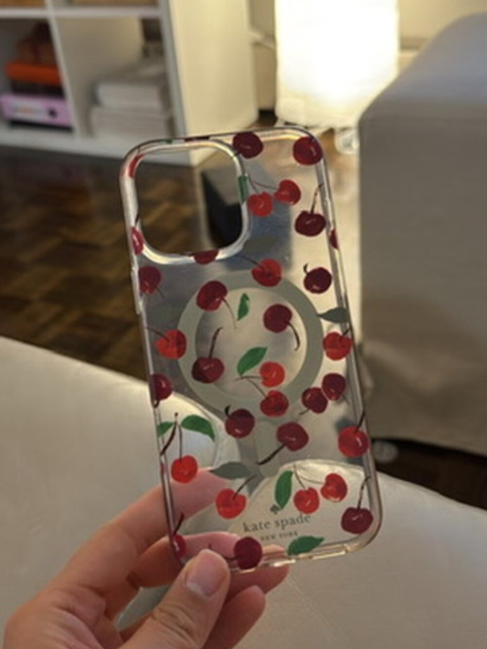 Iphone 16 max Kate Spade Cherry Print MagSafe iPhone Case